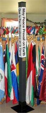 Recycled Peace Pole - Indoor 6'