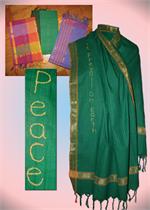 Sri Lanka Shawl May Peace Prevail on Earth