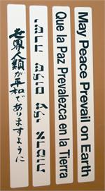 Peace Pole Language Plates
